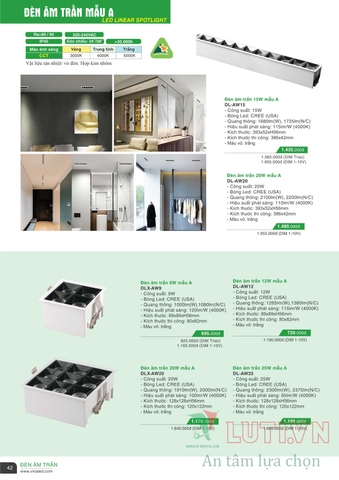 CATALOGUE BẢNG GIÁ ĐÈN LED VINALED 2021-2022