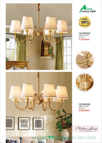 CATALOGUE BẢNG GIÁ ĐÈN LED TRANG TRÍ AURORA 2022