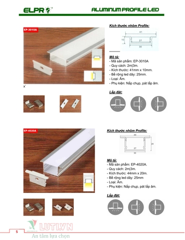 CATALOGUE ALUMINUM PROFILE LED