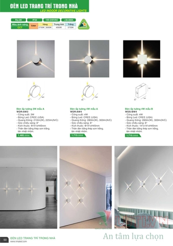 CATALOGUE BẢNG GIÁ ĐÈN LED VINALED 2021-2022