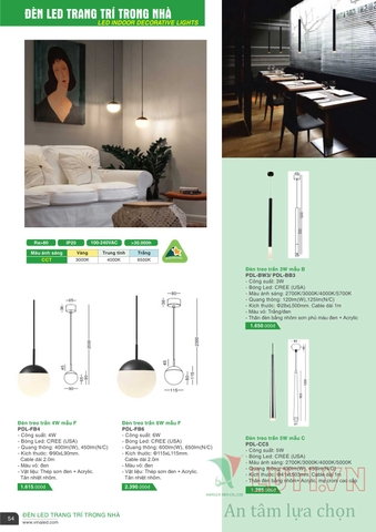 CATALOGUE BẢNG GIÁ ĐÈN LED VINALED 2021-2022