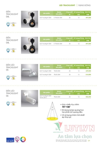 CATALOGUE ĐÈN LED RẠNG ĐÔNG NĂM 2021