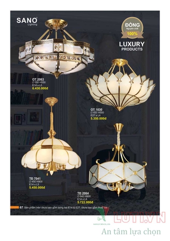 CATALOGUE BẢNG GIÁ ĐÈN LED TRANG TRÍ SANO 2021 (PHẦN 1)