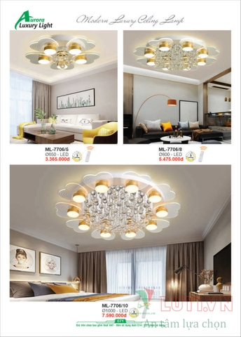 CATALOGUE BẢNG GIÁ ĐÈN LED TRANG TRÍ AURORA 2022