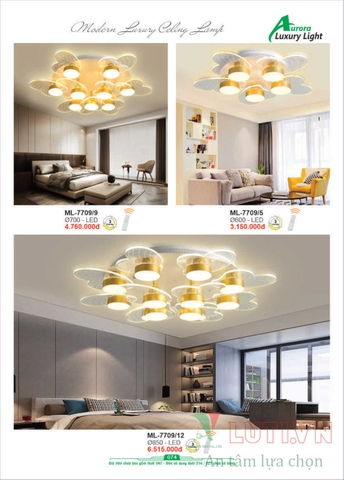 CATALOGUE BẢNG GIÁ ĐÈN LED TRANG TRÍ AURORA 2022