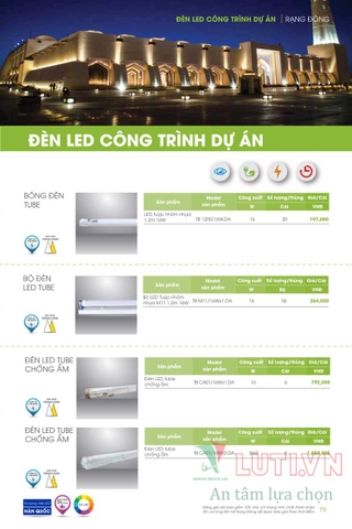 CATALOGUE ĐÈN LED RẠNG ĐÔNG NĂM 2021