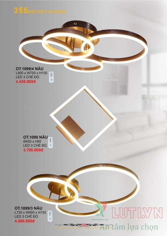 CATALOGUE BẢNG GIÁ ĐÈN LED TRANG TRÍ 355 NĂM 2021