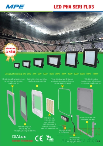 CATALOGUE BẢNG GIÁ ĐÈN LED MPE (THÁNG 10/2021)