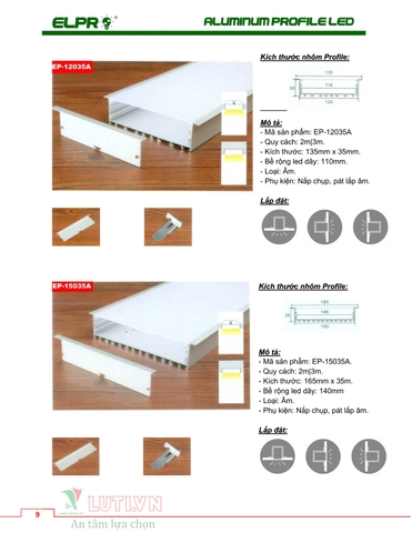 CATALOGUE ALUMINUM PROFILE LED