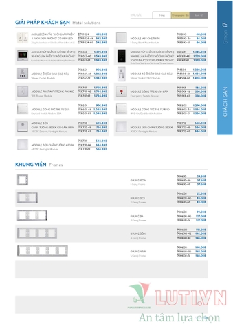 CATALOGUE BẢNG GIÁ CÔNG TẮC Ổ CẮM SIMON NĂM 2021