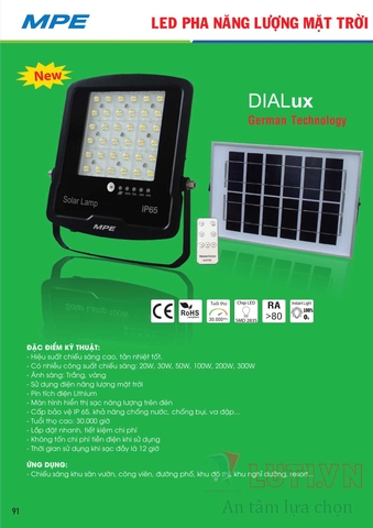 CATALOGUE BẢNG GIÁ ĐÈN LED MPE (THÁNG 10/2021)