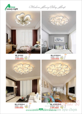 CATALOGUE BẢNG GIÁ ĐÈN LED TRANG TRÍ AURORA 2022