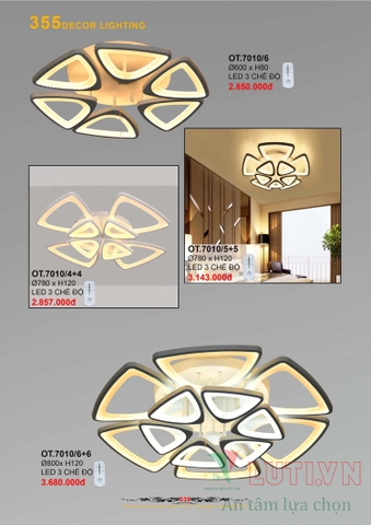 CATALOGUE BẢNG GIÁ ĐÈN LED TRANG TRÍ 355 NĂM 2021