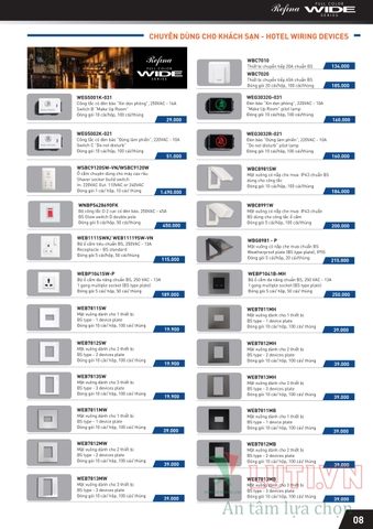 CATALOGUE THIẾT BỊ ĐIỆN PANASONIC 2021 (THÁNG 10)