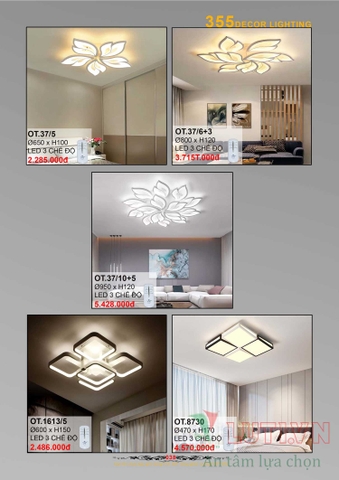 CATALOGUE BẢNG GIÁ ĐÈN LED TRANG TRÍ 355 NĂM 2021