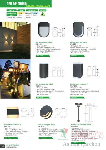 CATALOGUE BẢNG GIÁ ĐÈN LED VINALED 2021-2022