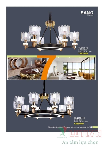 CATALOGUE BẢNG GIÁ ĐÈN LED TRANG TRÍ SANO 2021 (PHẦN 1)