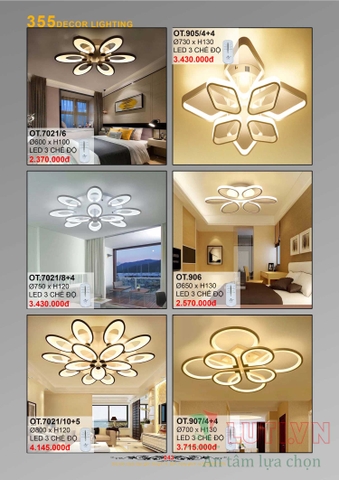 CATALOGUE BẢNG GIÁ ĐÈN LED TRANG TRÍ 355 NĂM 2021