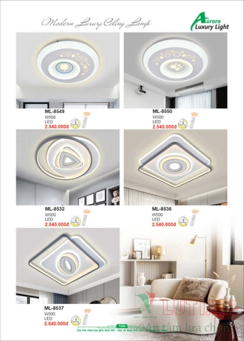 CATALOGUE BẢNG GIÁ ĐÈN LED TRANG TRÍ AURORA 2022