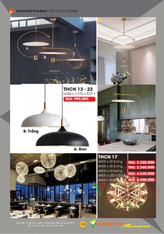 CATALOGUE ĐÈN TRANG TRÍ LIGHTING&HOME 2022 (P1)