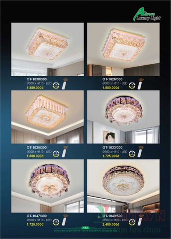 CATALOGUE BẢNG GIÁ ĐÈN LED TRANG TRÍ AURORA 2022