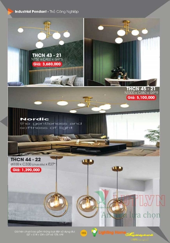 CATALOGUE ĐÈN TRANG TRÍ LIGHTING&HOME 2022 (P1)