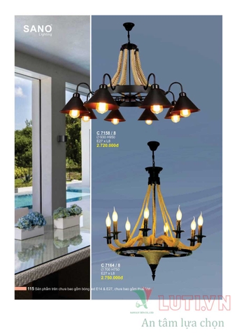 CATALOGUE BẢNG GIÁ ĐÈN LED TRANG TRÍ SANO 2021 (PHẦN 1)