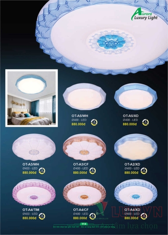 CATALOGUE BẢNG GIÁ ĐÈN LED TRANG TRÍ AURORA 2022