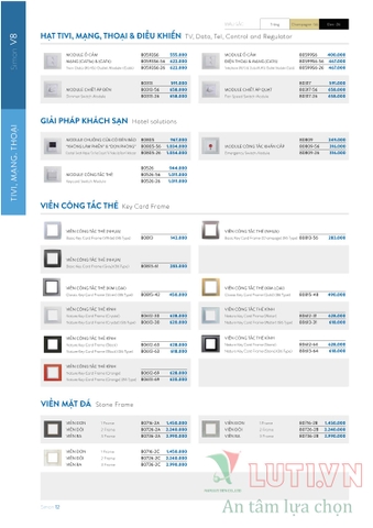 CATALOGUE BẢNG GIÁ CÔNG TẮC Ổ CẮM SIMON NĂM 2021