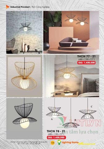 CATALOGUE ĐÈN TRANG TRÍ LIGHTING&HOME 2022 (P1)