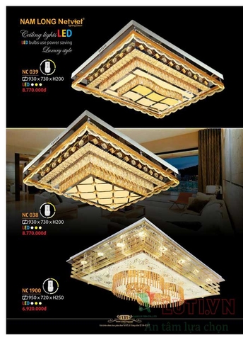 CATALOGUE BẢNG GIÁ ĐÈN LED TRANG TRÍ NAM LONG 2021 (PHẦN 1)