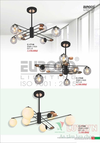 CATALOGUE BẢNG GIÁ ĐÈN TRANG TRÍ EUROTO 2022 (P1)