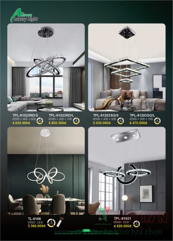 CATALOGUE BẢNG GIÁ ĐÈN LED TRANG TRÍ AURORA 2022