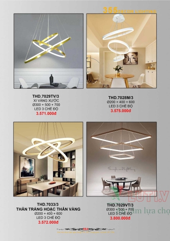 CATALOGUE BẢNG GIÁ ĐÈN LED TRANG TRÍ 355 NĂM 2021