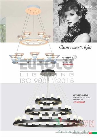 CATALOGUE BẢNG GIÁ ĐÈN TRANG TRÍ EUROTO 2022 (P1)