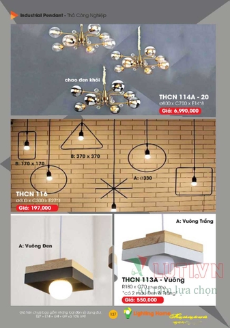 CATALOGUE ĐÈN TRANG TRÍ LIGHTING&HOME 2022 (P1)