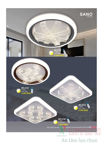 CATALOGUE BẢNG GIÁ ĐÈN LED TRANG TRÍ SANO 2021 (PHẦN 1)