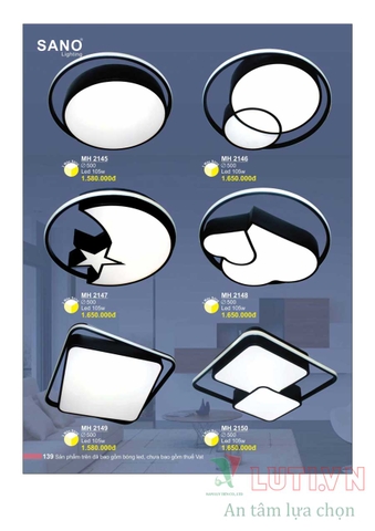 CATALOGUE BẢNG GIÁ ĐÈN LED TRANG TRÍ SANO 2021 (PHẦN 1)