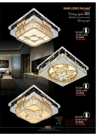 CATALOGUE BẢNG GIÁ ĐÈN LED TRANG TRÍ NAM LONG 2021 (PHẦN 1)