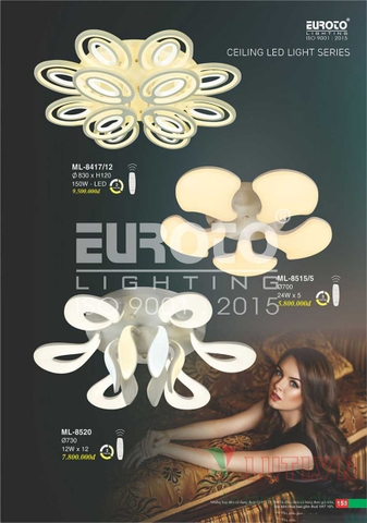 CATALOGUE BẢNG GIÁ ĐÈN TRANG TRÍ EUROTO 2022 (P1)