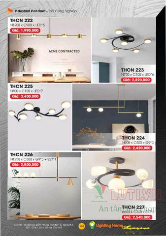 CATALOGUE ĐÈN TRANG TRÍ LIGHTING&HOME 2022 (P1)