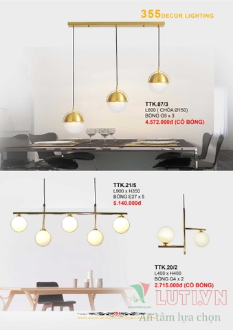 CATALOGUE BẢNG GIÁ ĐÈN LED TRANG TRÍ 355 NĂM 2021