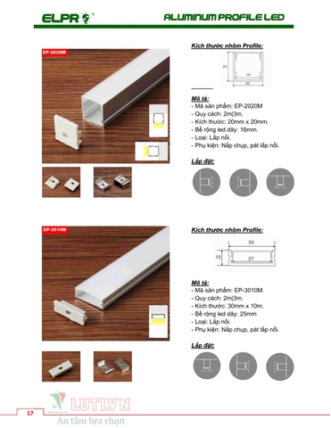 CATALOGUE ALUMINUM PROFILE LED
