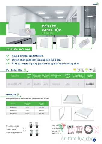 CATALOGUE BẢNG GIÁ ĐÈN LED KINGLED NĂM 2021