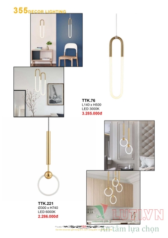 CATALOGUE BẢNG GIÁ ĐÈN LED TRANG TRÍ 355 NĂM 2021