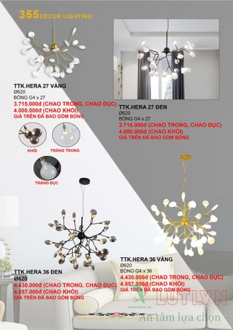 CATALOGUE BẢNG GIÁ ĐÈN LED TRANG TRÍ 355 NĂM 2021