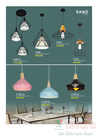 CATALOGUE BẢNG GIÁ ĐÈN LED TRANG TRÍ SANO 2021 (PHẦN 1)