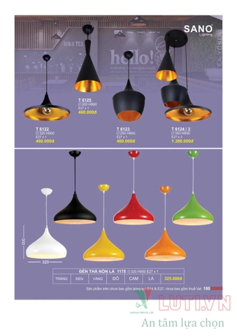 CATALOGUE BẢNG GIÁ ĐÈN LED TRANG TRÍ SANO 2021 (PHẦN 1)