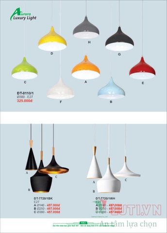CATALOGUE BẢNG GIÁ ĐÈN LED TRANG TRÍ AURORA 2022