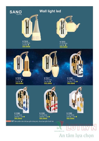 CATALOGUE BẢNG GIÁ ĐÈN LED TRANG TRÍ SANO 2021 (PHẦN 1)